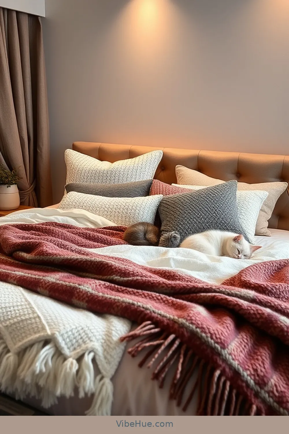 Create a Cozy Winter Bedroom With Contemporary Style 6 Add Cozy Accents and Throws for Create a Cozy Winter Bedroom With Contemporary Style