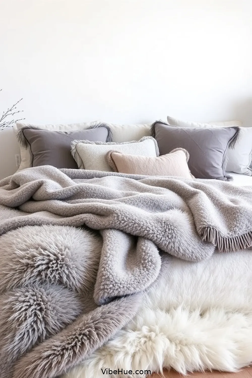 Create a Cozy Winter Bedroom With Contemporary Style 3 Layer Soft Textures for Create a Cozy Winter Bedroom With Contemporary Style
