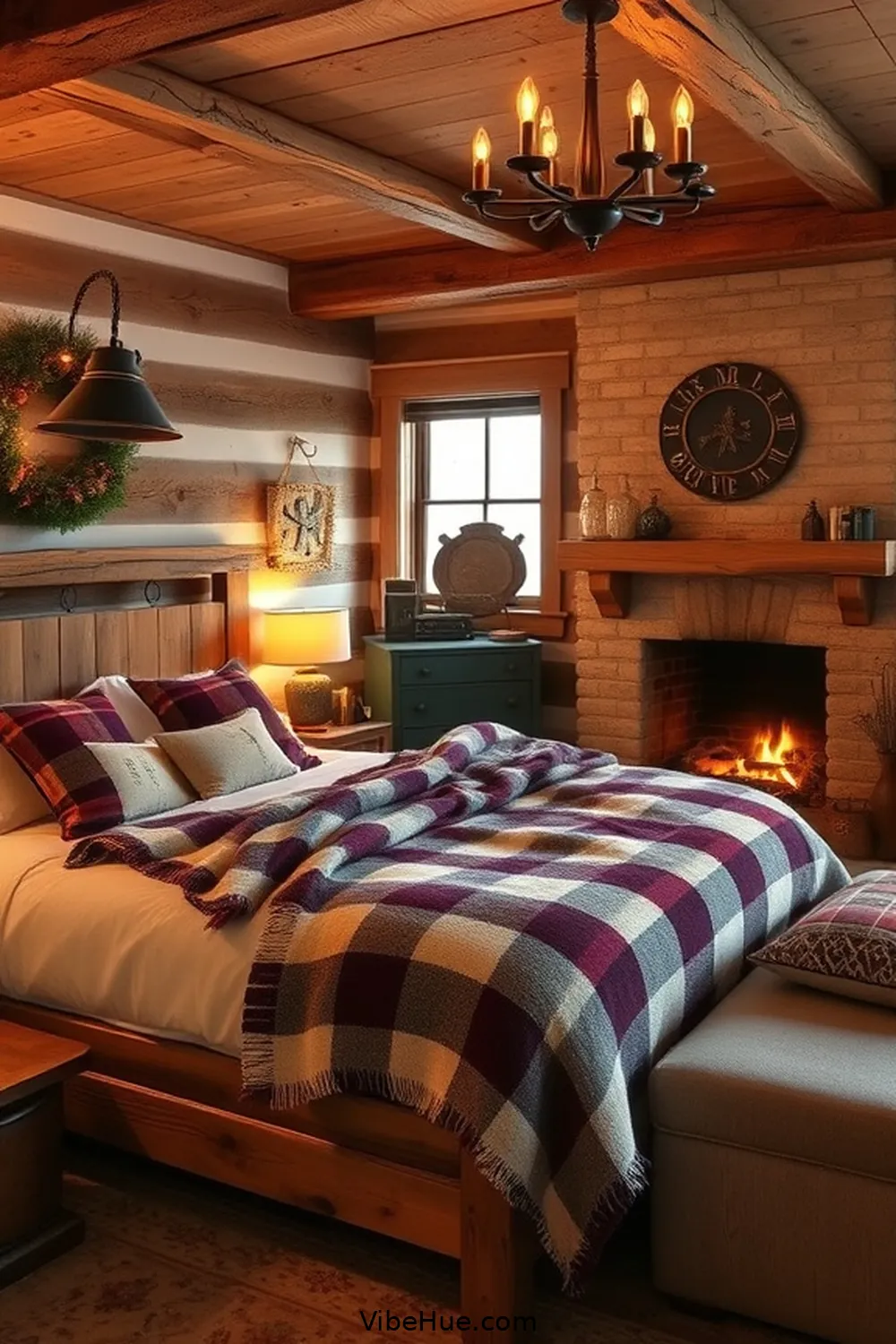 Incorporate Rustic Furniture Pieces for Create a Cozy Winter Bedroom With Rustic Style