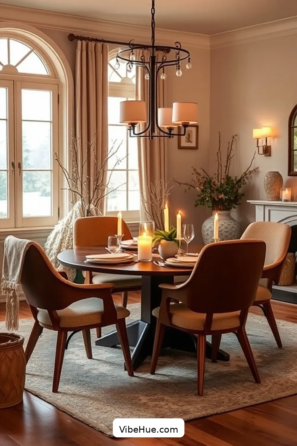Create a Cozy Winter Dining Room in Mid-Century Modern Style 6 Incorporating Iconic Mid-Century Chairs for Create a Cozy Winter Dining Room in Mid-Century Modern Style