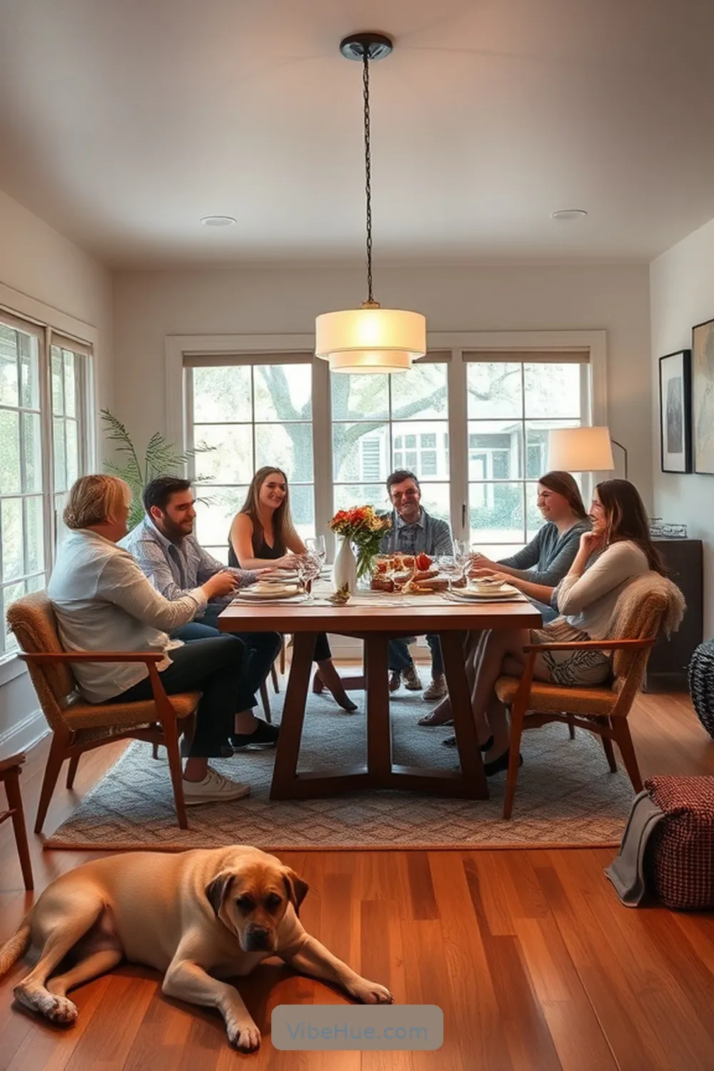 Create a Cozy Winter Dining Room in Mid-Century Modern Style 14 Maximizing Space for Gathering for Create a Cozy Winter Dining Room in Mid-Century Modern Style