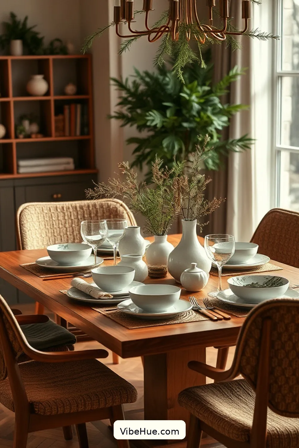 Create a Cozy Winter Dining Room in Mid-Century Modern Style 13 Setting the Table for Aesthetic Appeal for Create a Cozy Winter Dining Room in Mid-Century Modern Style