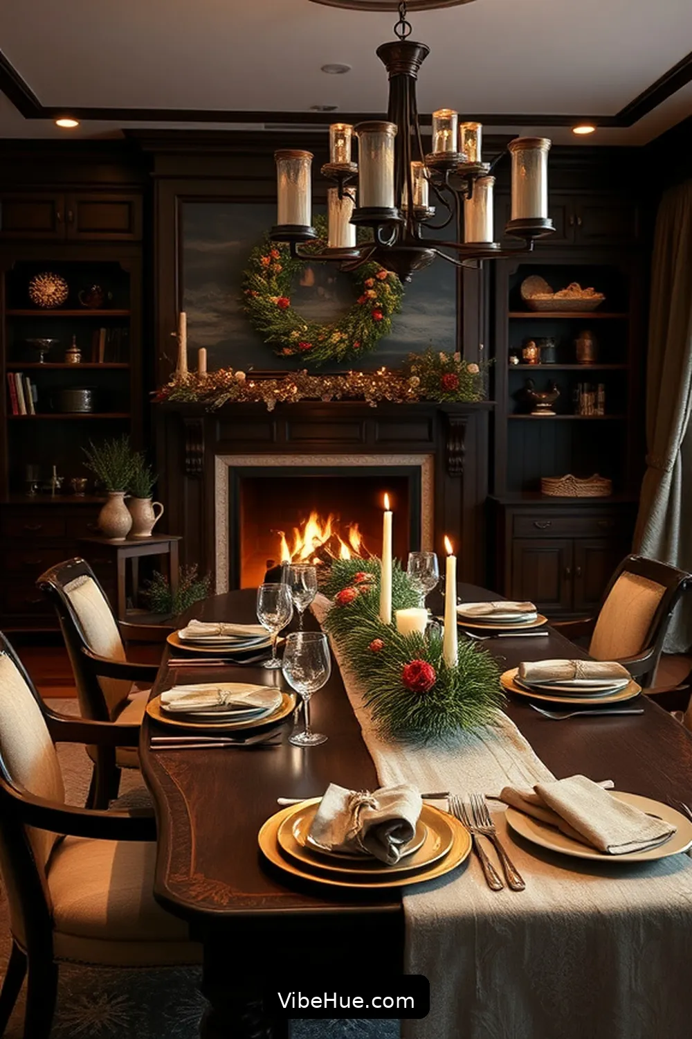 Select Timeless Furniture Pieces for Create a Cozy Winter Dining Room in Traditional Style