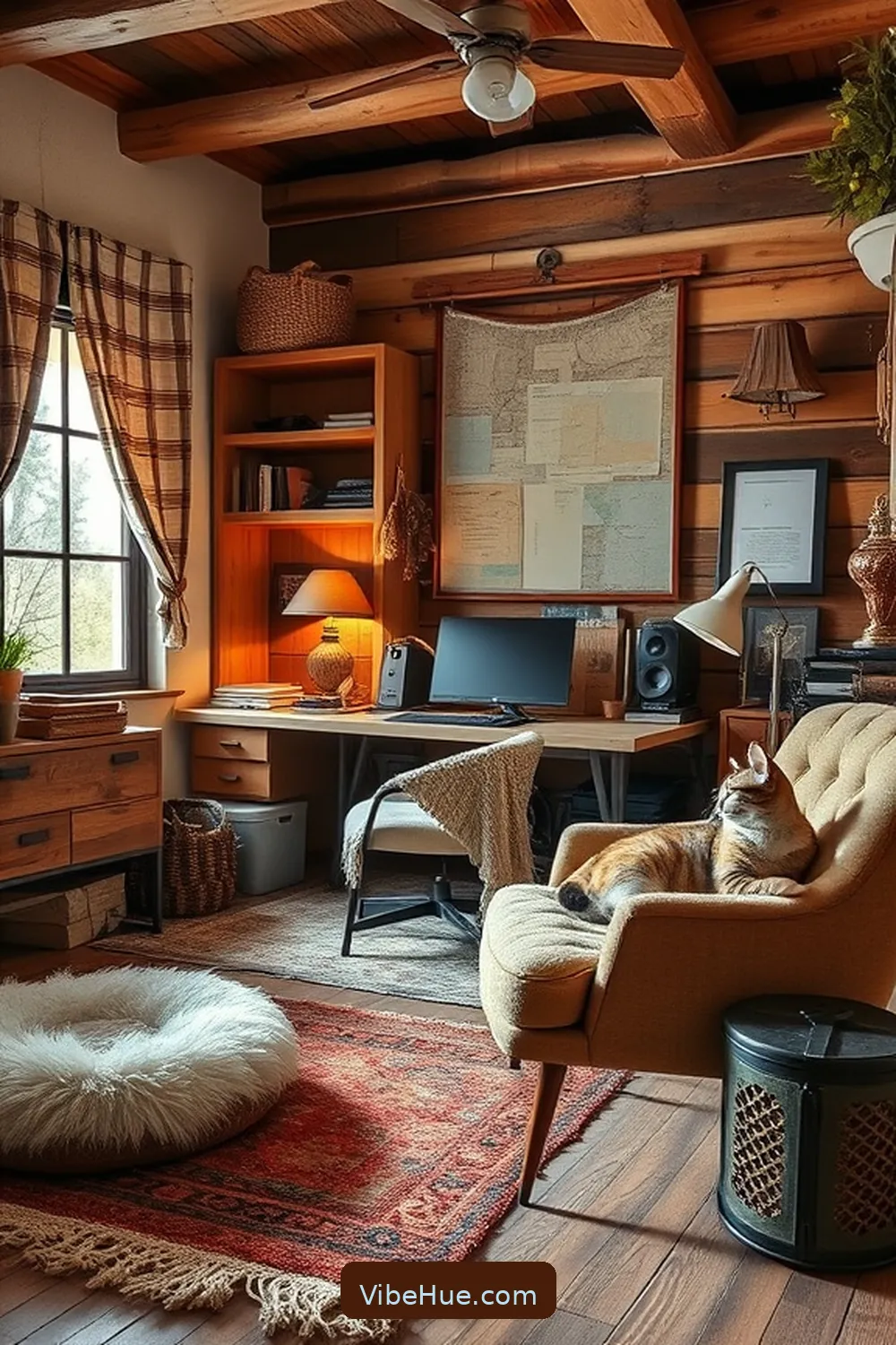 Create a Cozy Winter Home Office With Industrial Style 5 Add Layered Textures for Comfort for Create a Cozy Winter Home Office With Industrial Style