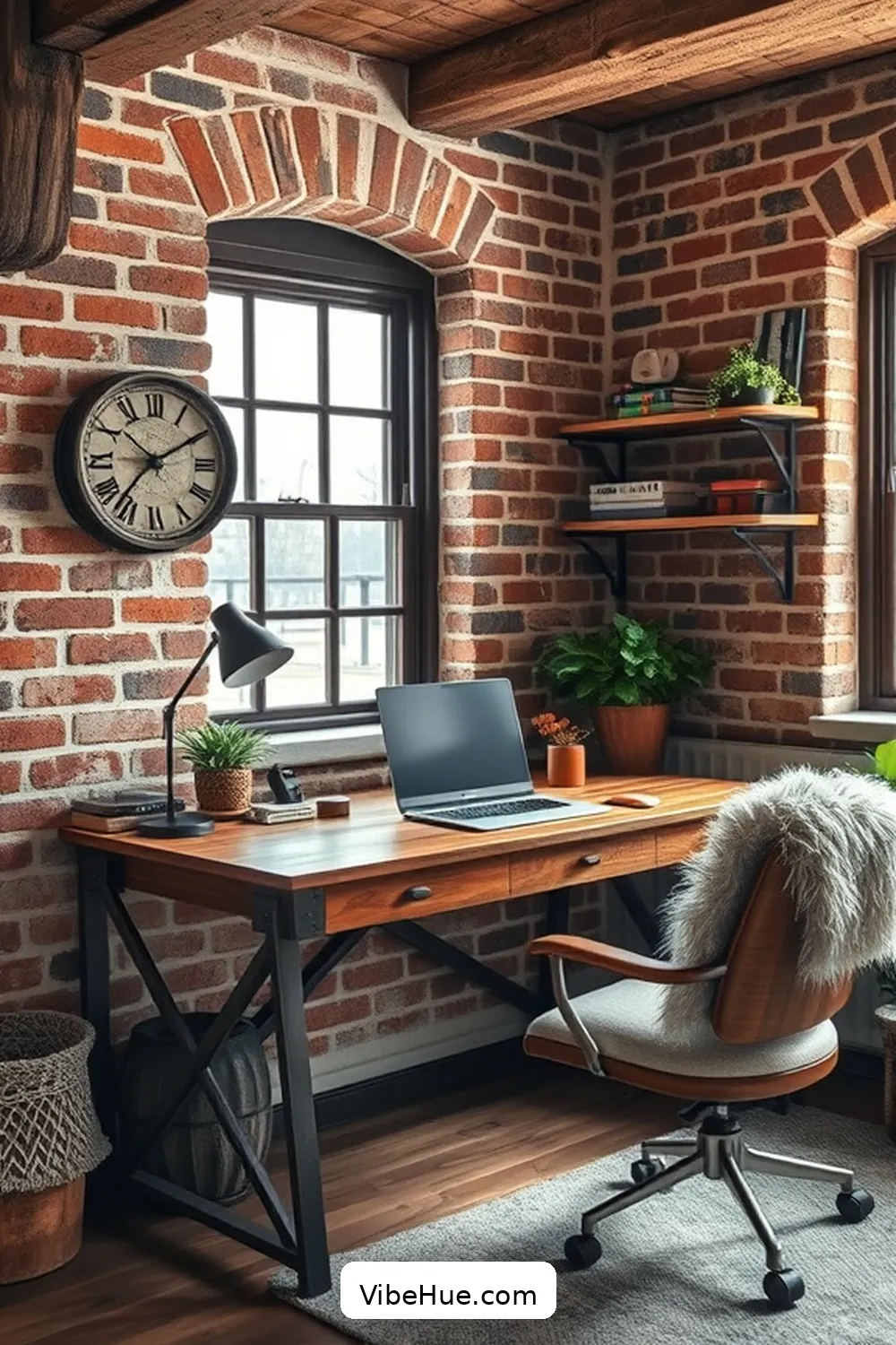 Create a Cozy Winter Home Office With Industrial Style 2 Embrace Raw Materials for an Authentic Look for Create a Cozy Winter Home Office With Industrial Style