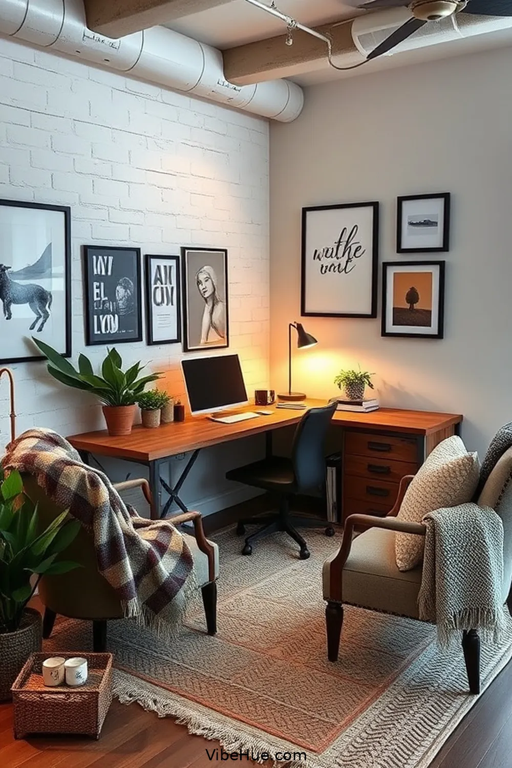Create a Cozy Winter Home Office With Industrial Style 7 Personalize With Decorative Touches for Create a Cozy Winter Home Office With Industrial Style