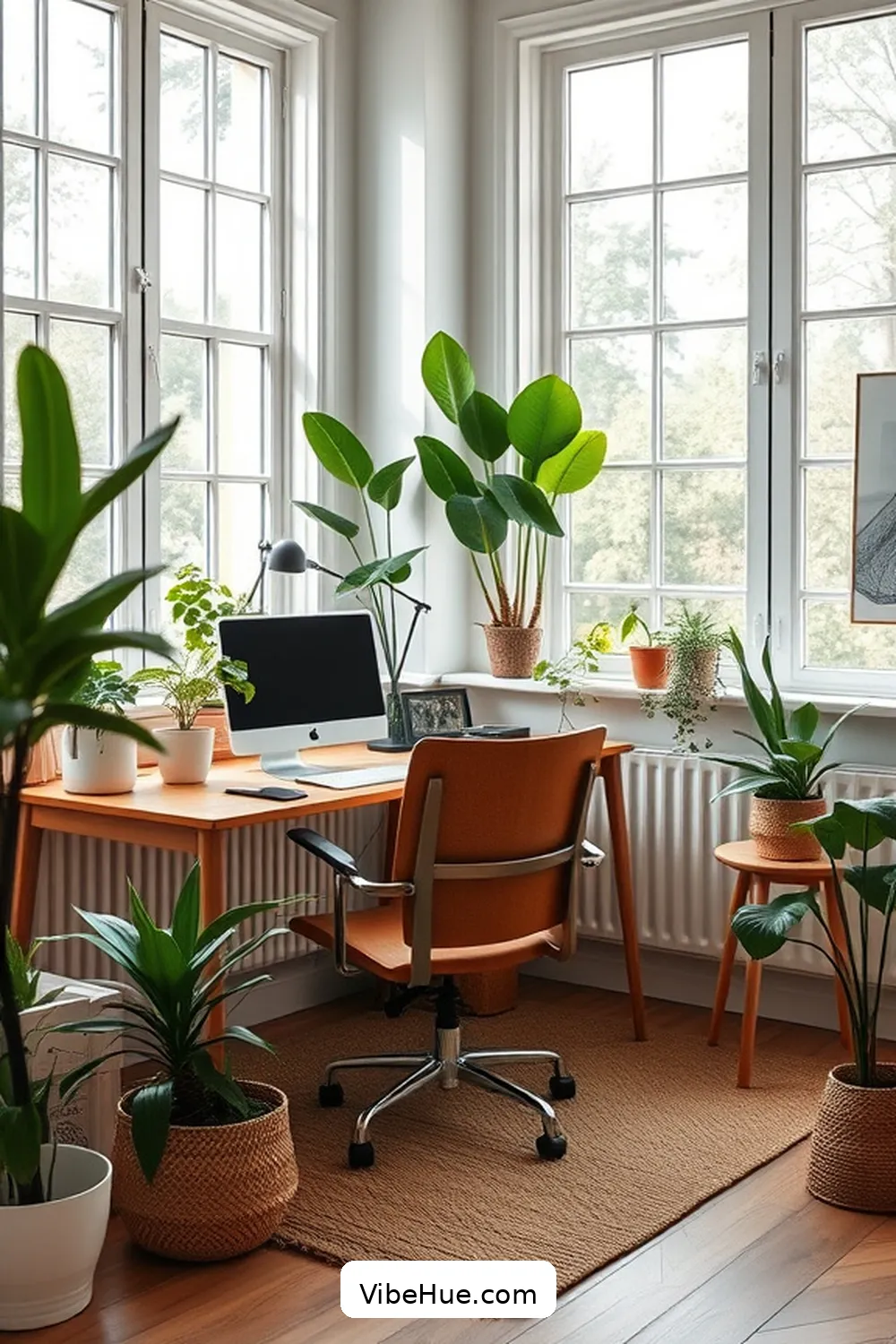 Create a Cozy Winter Home Office With Scandinavian Style 8 Adding Greenery for Freshness and Vitality for Create a Cozy Winter Home Office With Scandinavian Style