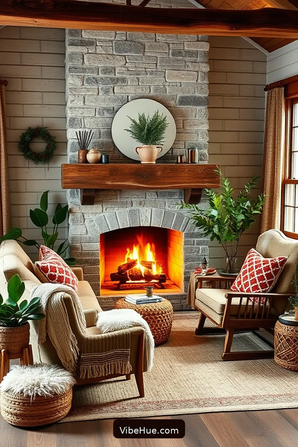 Create a Cozy Winter Home Office in Modern Farmhouse Style 3 Incorporate Natural Materials for Create a Cozy Winter Home Office in Modern Farmhouse Style