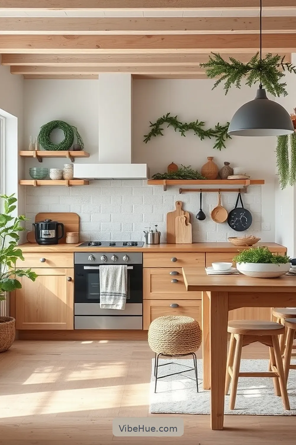 Create a Cozy Winter Kitchen With Scandinavian Style 9 Include Elements of Nature in Your Decor for Create a Cozy Winter Kitchen With Scandinavian Style