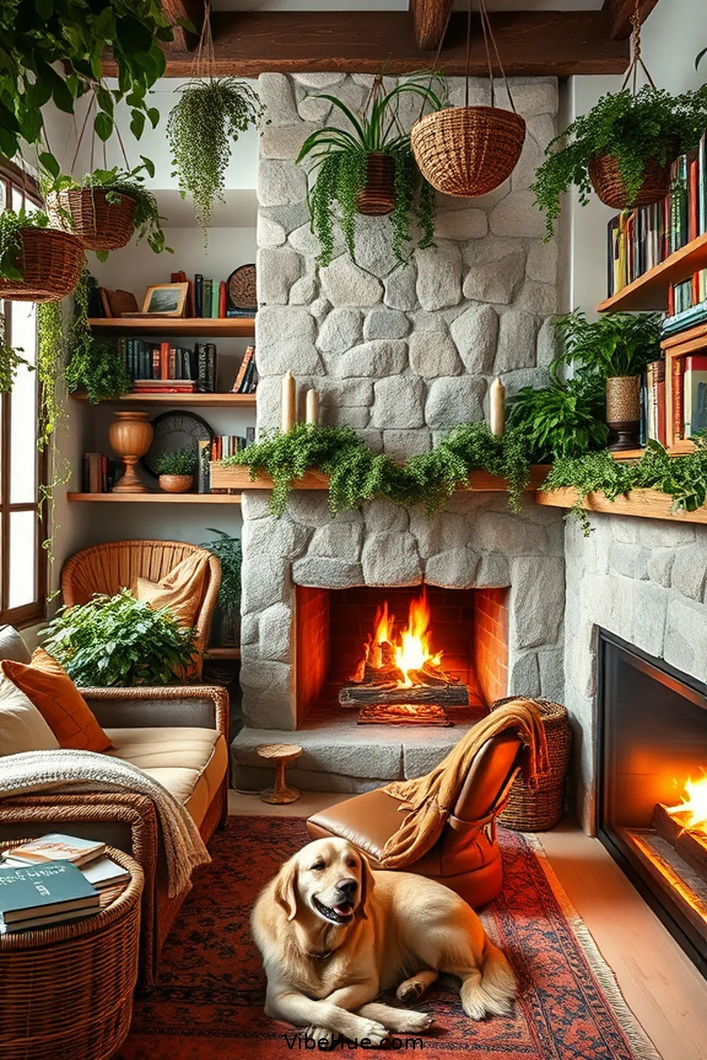 Create a Cozy Winter Library in Bohemian Style 7 Add Greenery and Natural Elements for Create a Cozy Winter Library in Bohemian Style