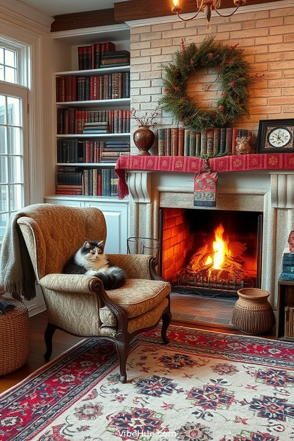 Create a Cozy Winter Library in Bohemian Style 3 Incorporate Layered Textiles for Create a Cozy Winter Library in Bohemian Style