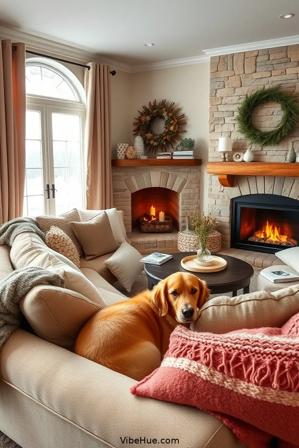 Create a Comfortable Seating Area for Create a Cozy Winter Living Room With Coastal Style
