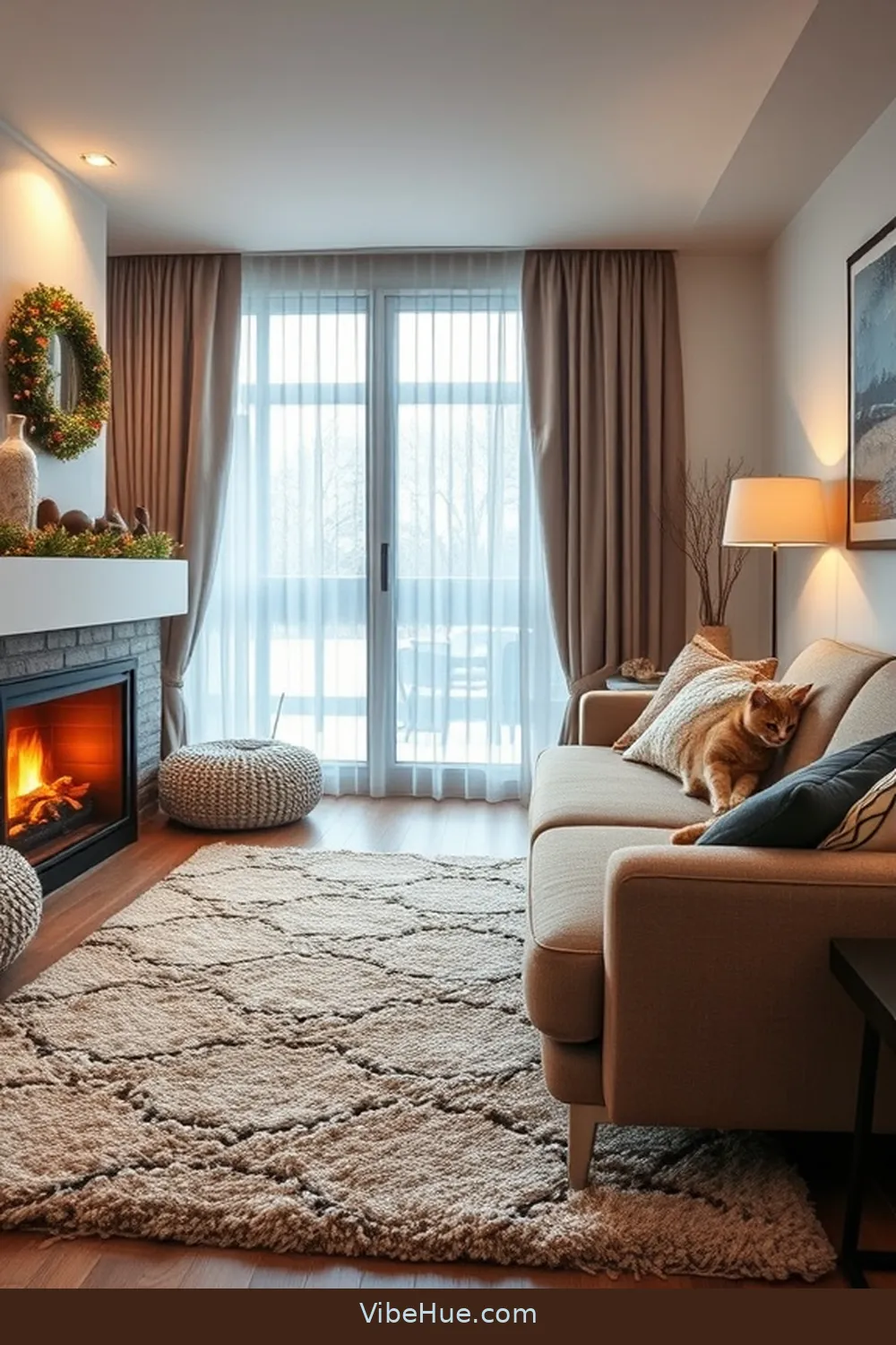 Create a Cozy Winter Living Room With Contemporary Style 7 Utilize Area Rugs for Warmth for Create a Cozy Winter Living Room With Contemporary Style