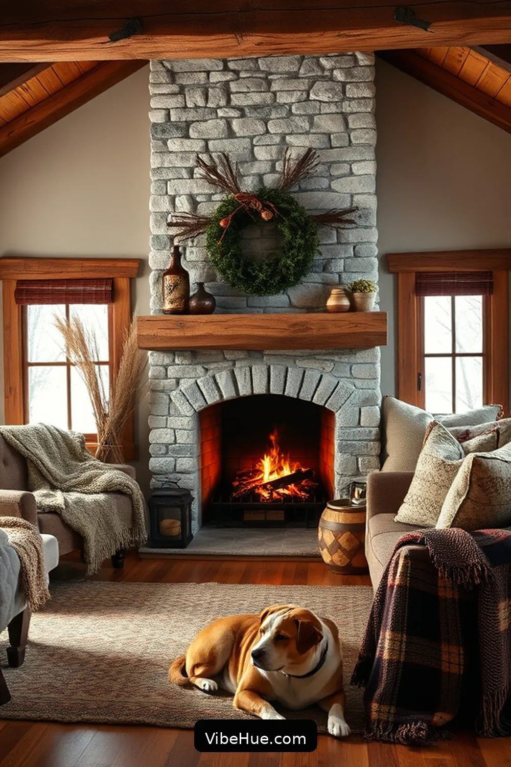 Create a Cozy Winter Living Room in Rustic Style 2 Embrace Warm Colors and Textures for Create a Cozy Winter Living Room in Rustic Style