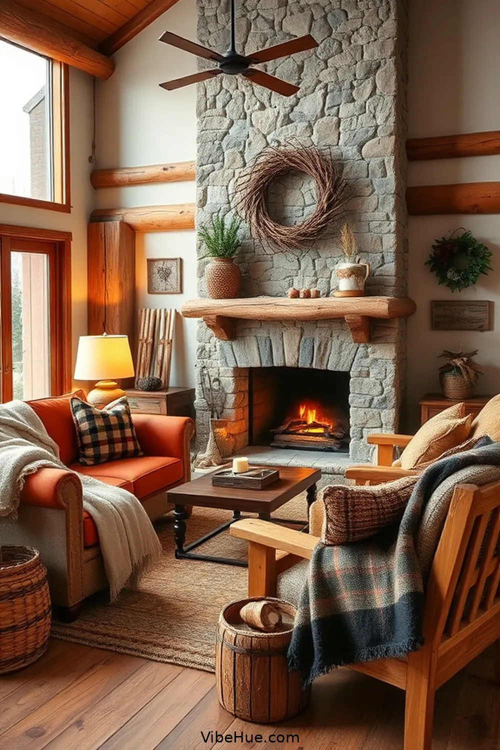 Create a Cozy Winter Living Room in Rustic Style 6 Personalize With Rustic Decor for Create a Cozy Winter Living Room in Rustic Style
