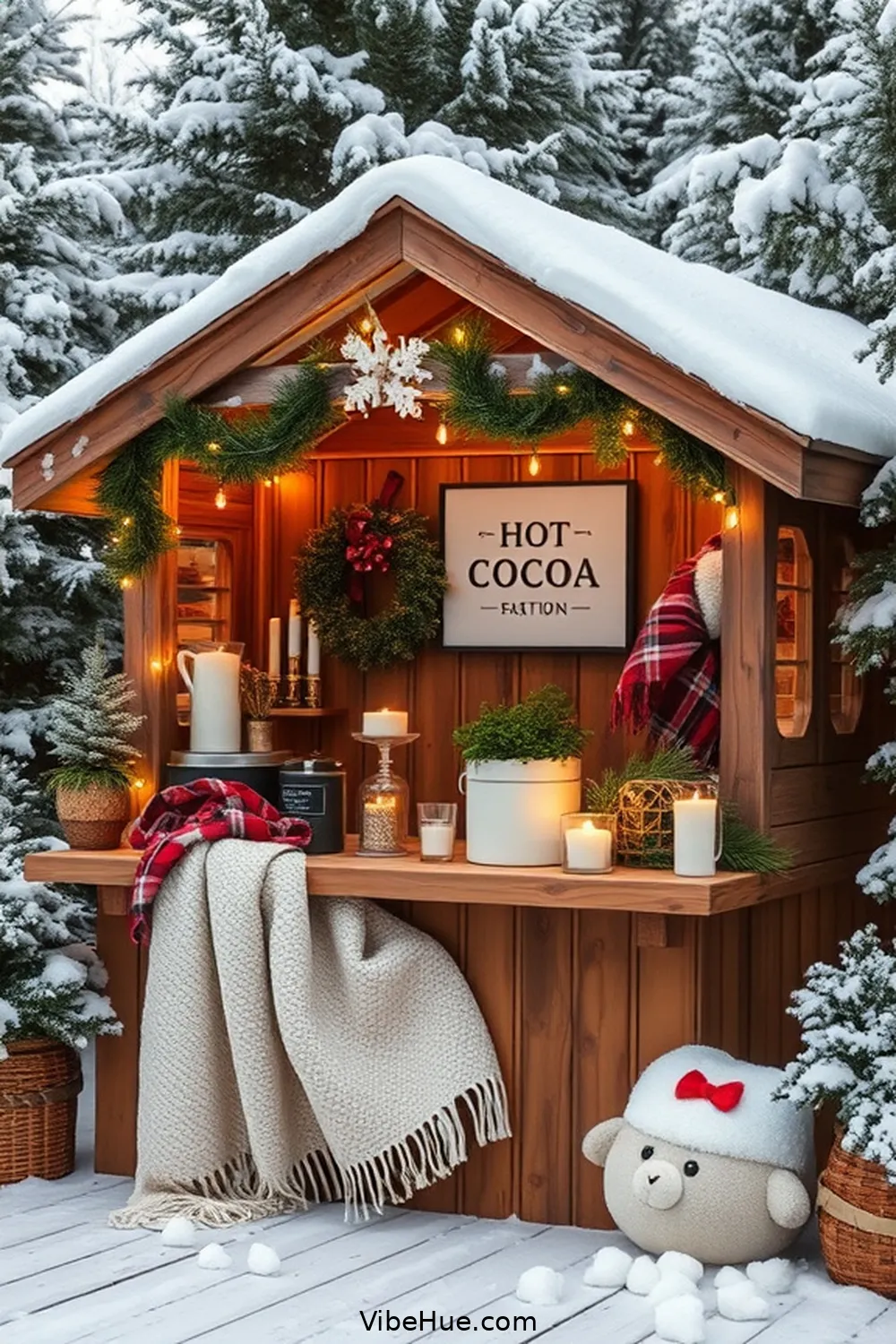 Create a Cozy Winter Outdoor Patio in Modern Farmhouse Style 11 Set Up a Hot Cocoa Station for Create a Cozy Winter Outdoor Patio in Modern Farmhouse Style
