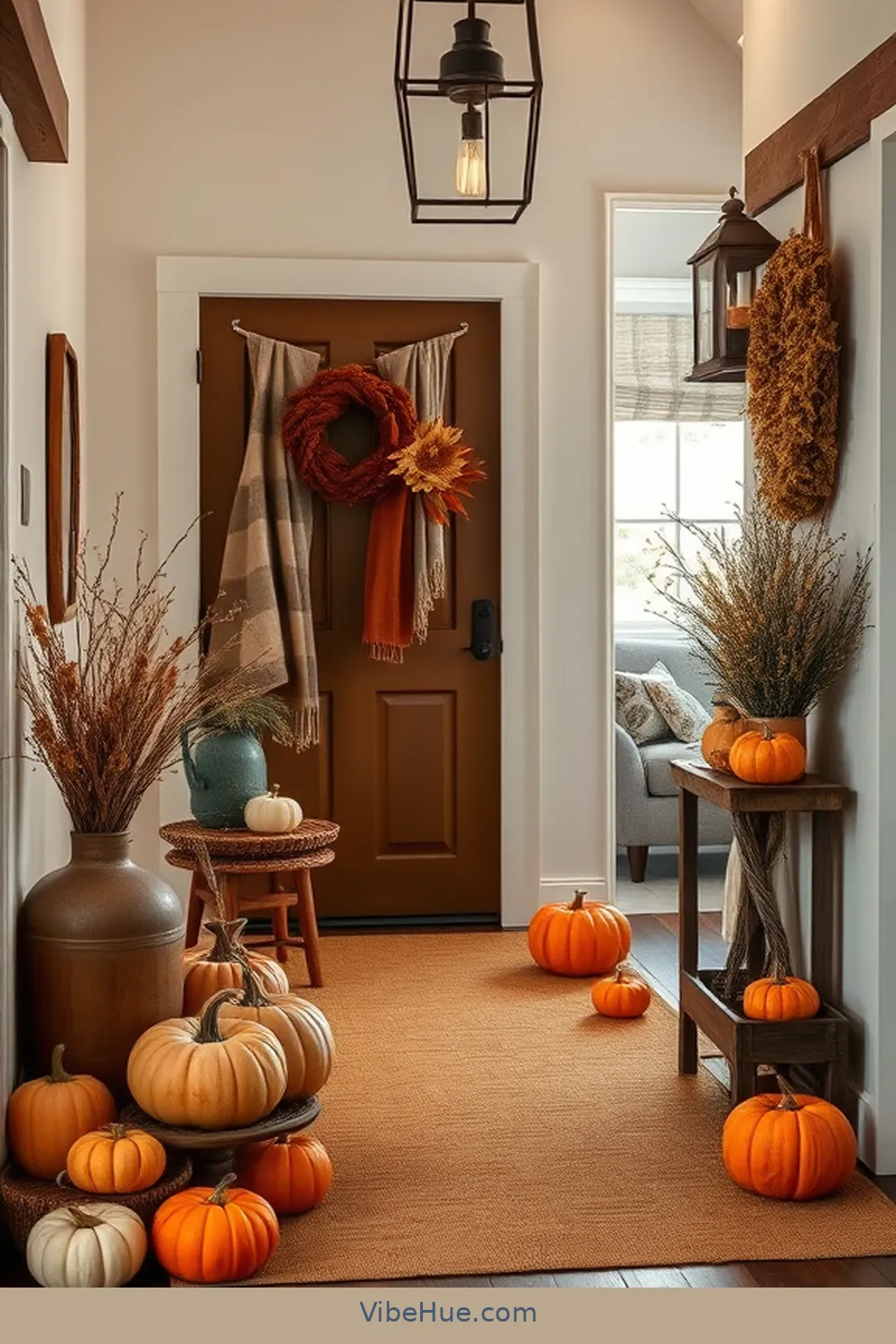 Embrace Earthy Color Palettes for Create a Fall Entryway in Modern Farmhouse Style