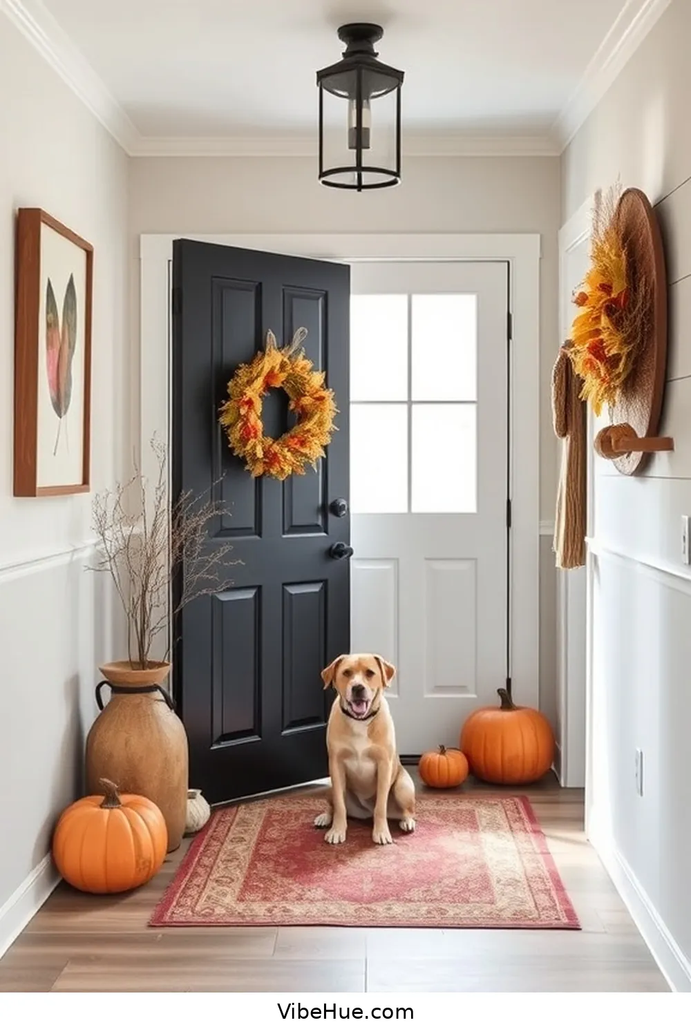 Seasonal Wall Art and Decor for Create a Fall Entryway in Modern Farmhouse Style