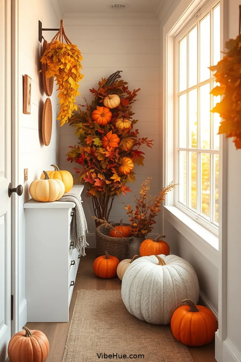 Create a Fall Hallway in Modern Farmhouse Style 4 Add Seasonal Decor for Create a Fall Hallway in Modern Farmhouse Style
