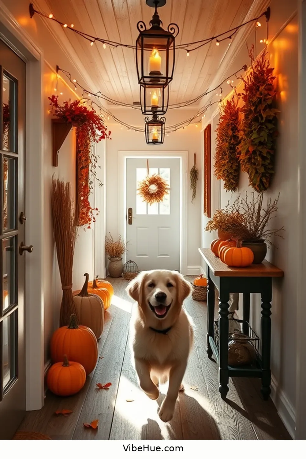 Create a Fall Hallway in Modern Farmhouse Style 6 Layer Lighting for Ambiance for Create a Fall Hallway in Modern Farmhouse Style