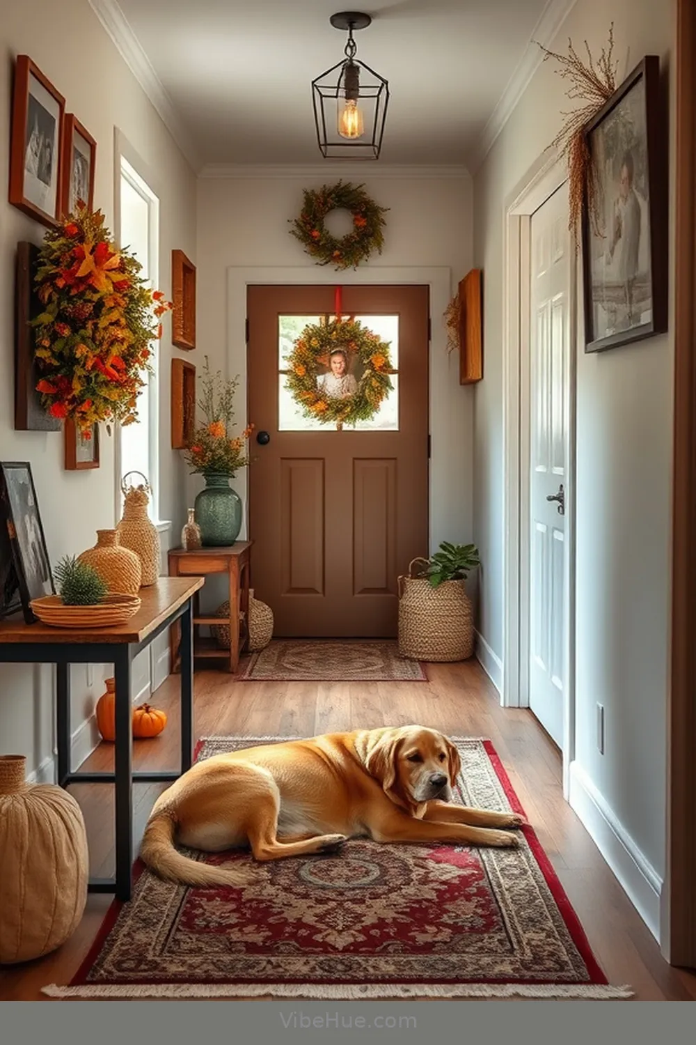 Create a Fall Hallway in Modern Farmhouse Style 7 Personalize With Family Touches for Create a Fall Hallway in Modern Farmhouse Style