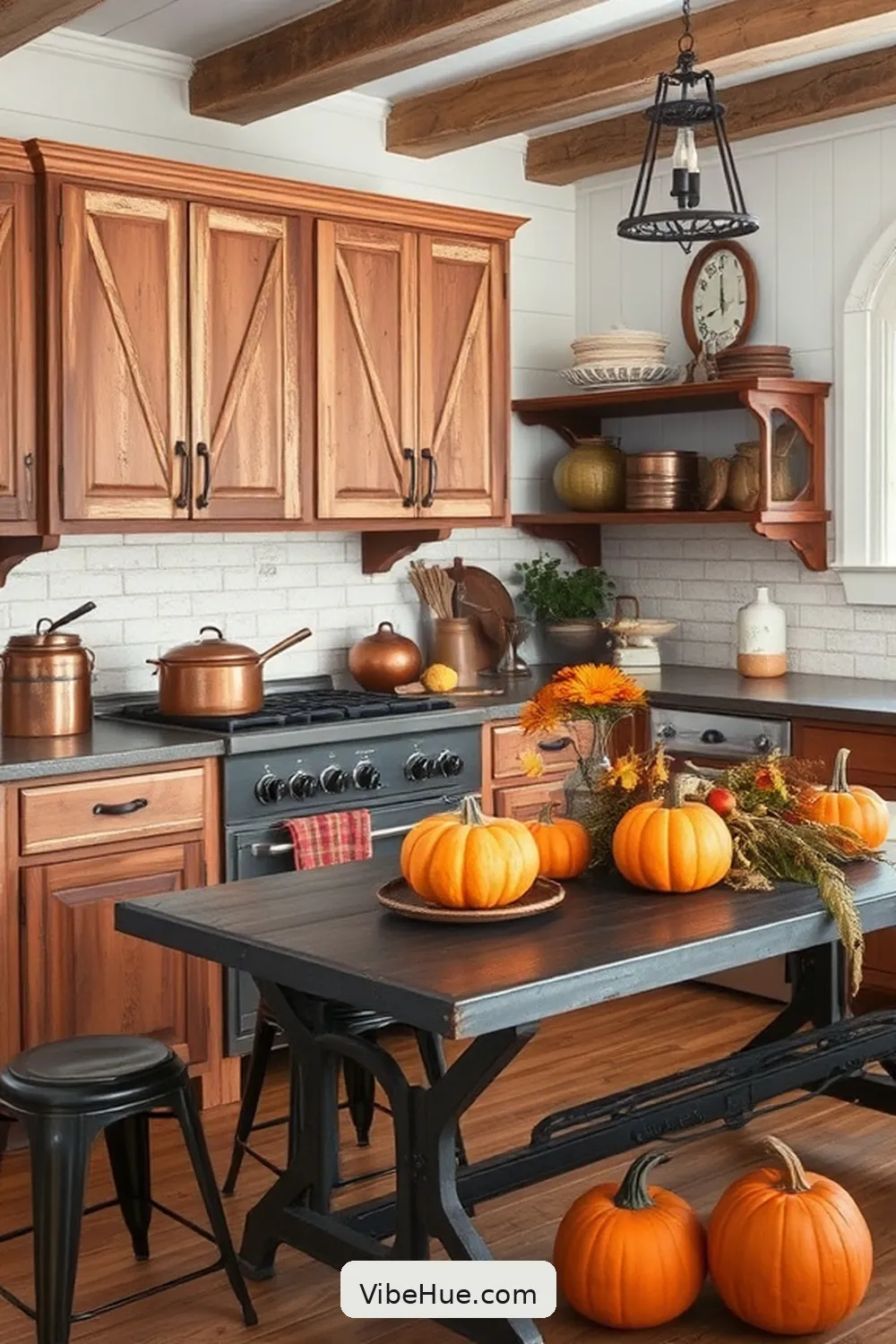 Create a Fall Kitchen With Industrial Style 10 Incorporate Vintage Finds for Create a Fall Kitchen With Industrial Style