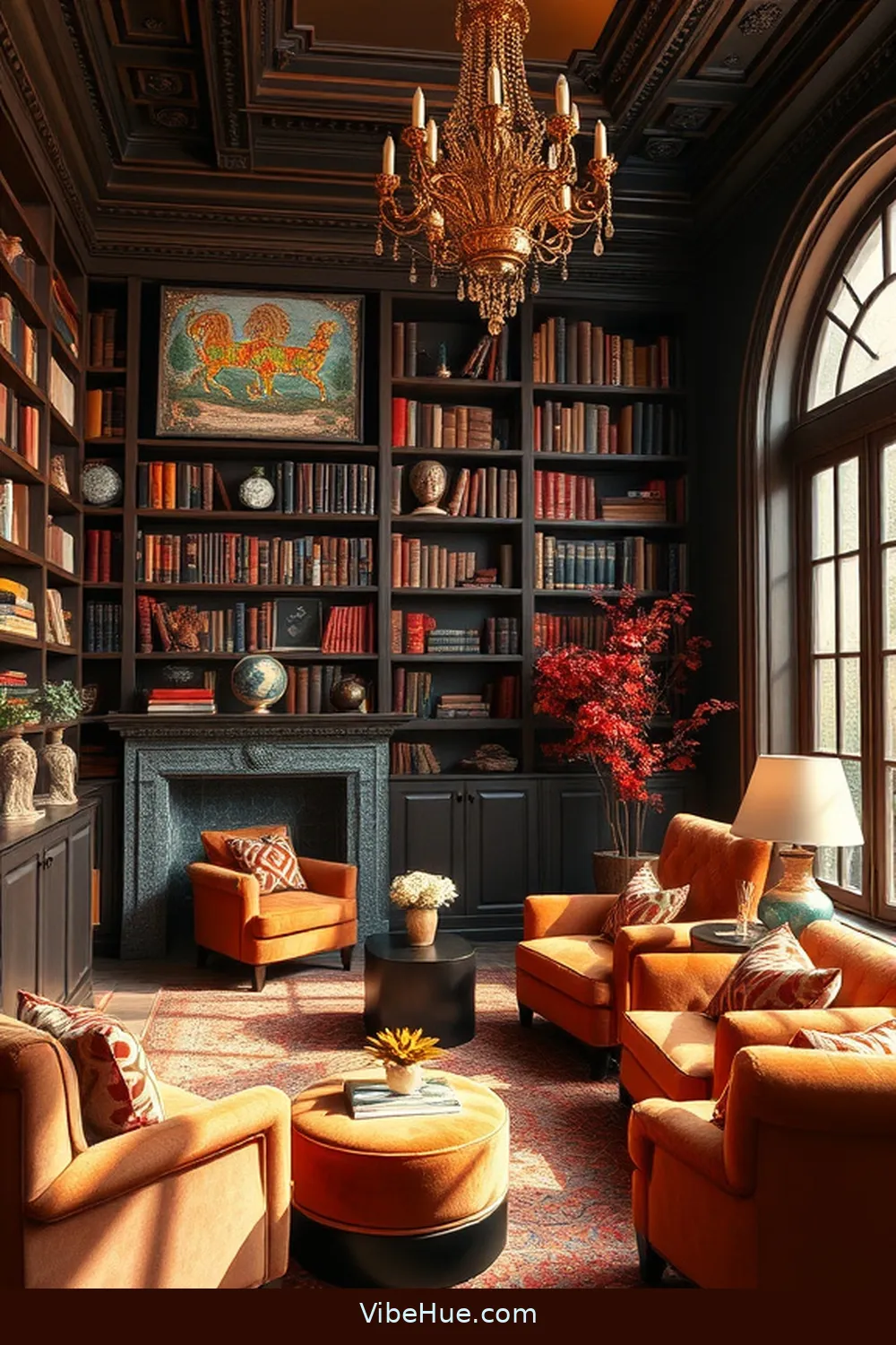Create a Fall Library With Modern Glam Style 6 Adding Metallic Accents for Create a Fall Library With Modern Glam Style