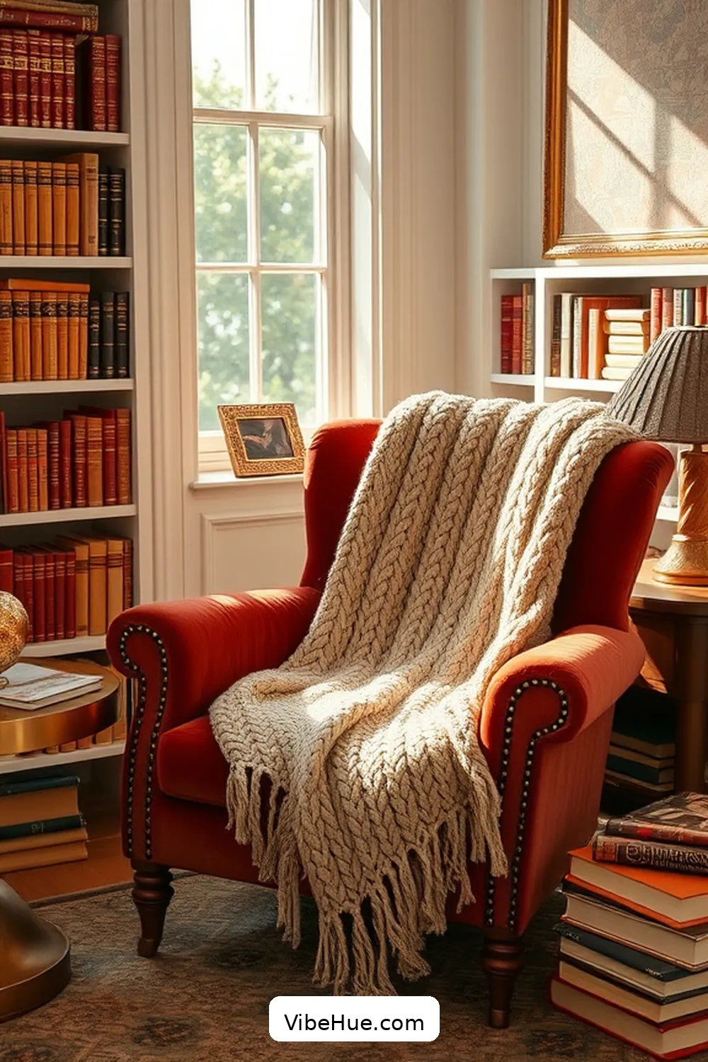 Create a Fall Library With Modern Glam Style 4 Incorporating Cozy Textures for Create a Fall Library With Modern Glam Style