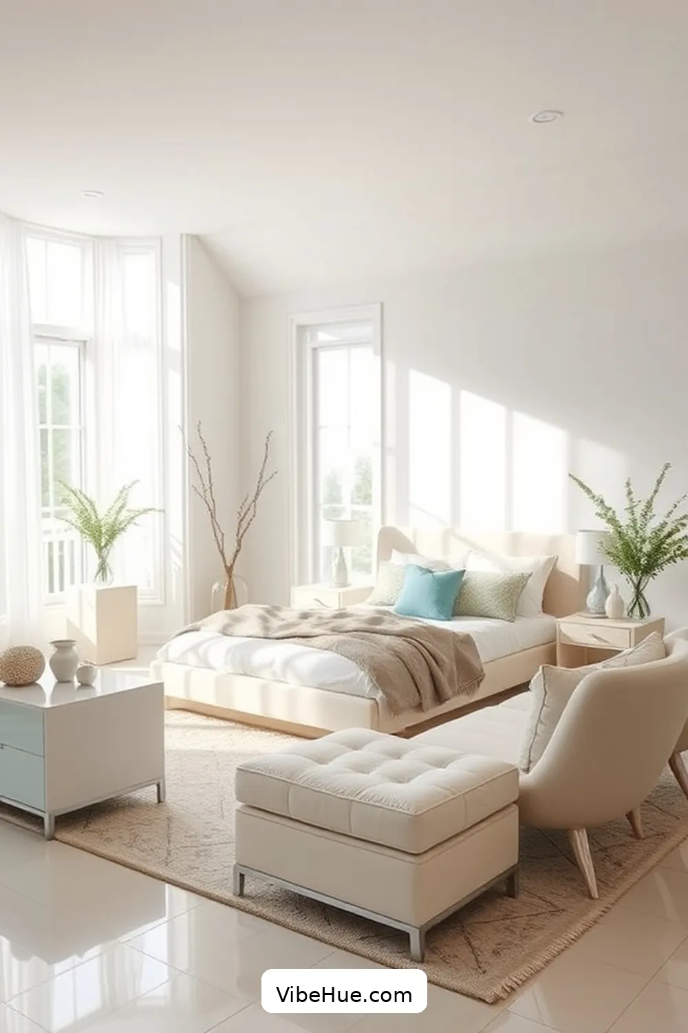 Choose Minimalist Decor for Create a Fresh Spring Bedroom in Contemporary Style