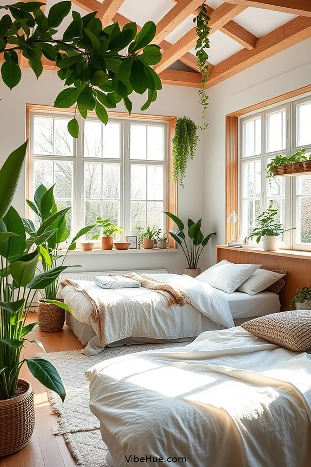 Incorporate Natural Elements for Create a Fresh Spring Bedroom in Contemporary Style