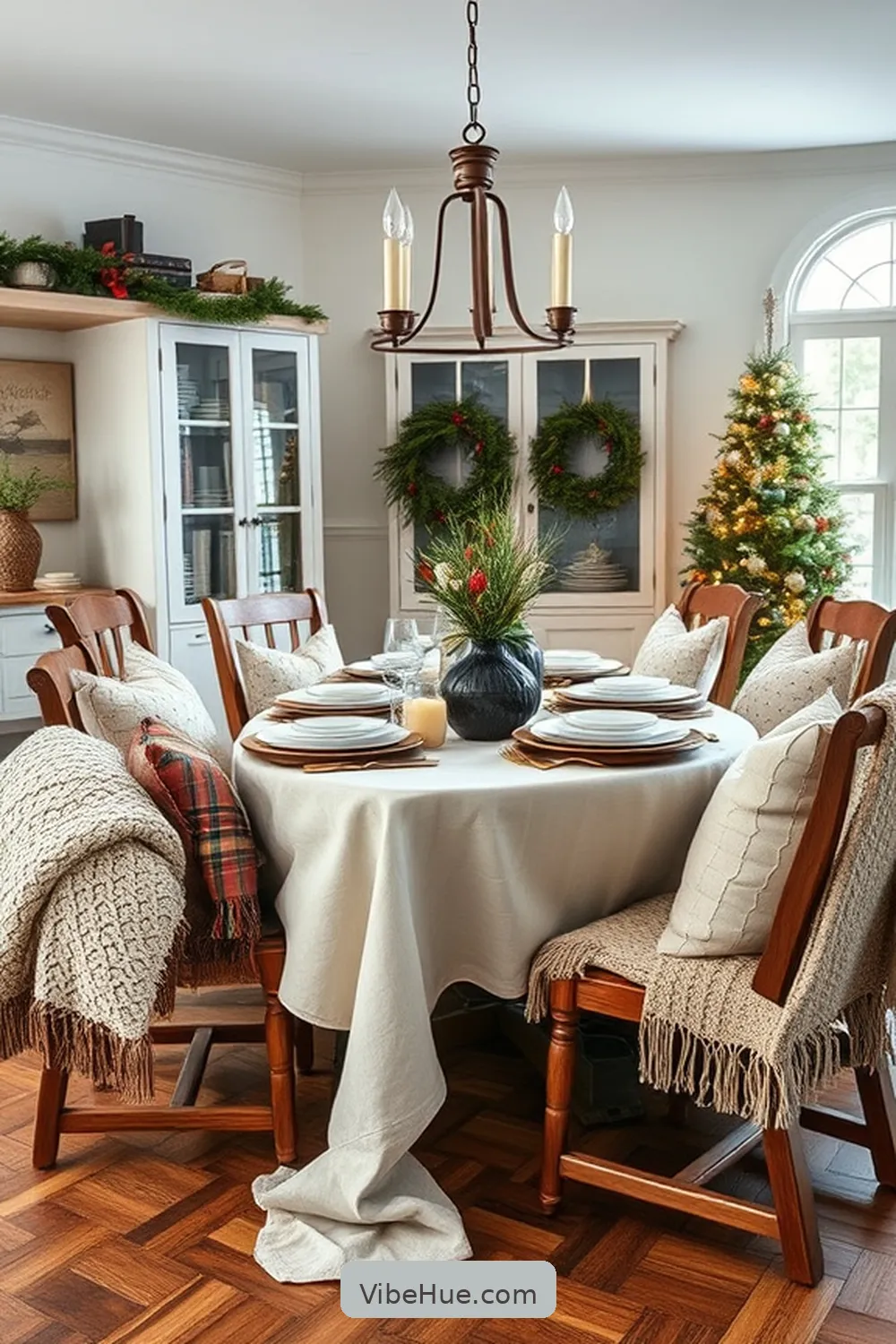 Create a Holiday Dining Room in Modern Farmhouse Style 10 Creating a Cozy Atmosphere With Textiles for Create a Holiday Dining Room in Modern Farmhouse Style