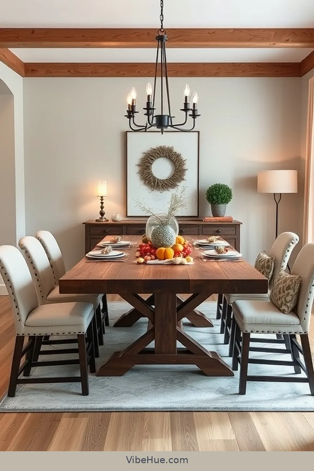 Create a Holiday Dining Room in Modern Farmhouse Style 4 Selecting a Statement Dining Table for Create a Holiday Dining Room in Modern Farmhouse Style