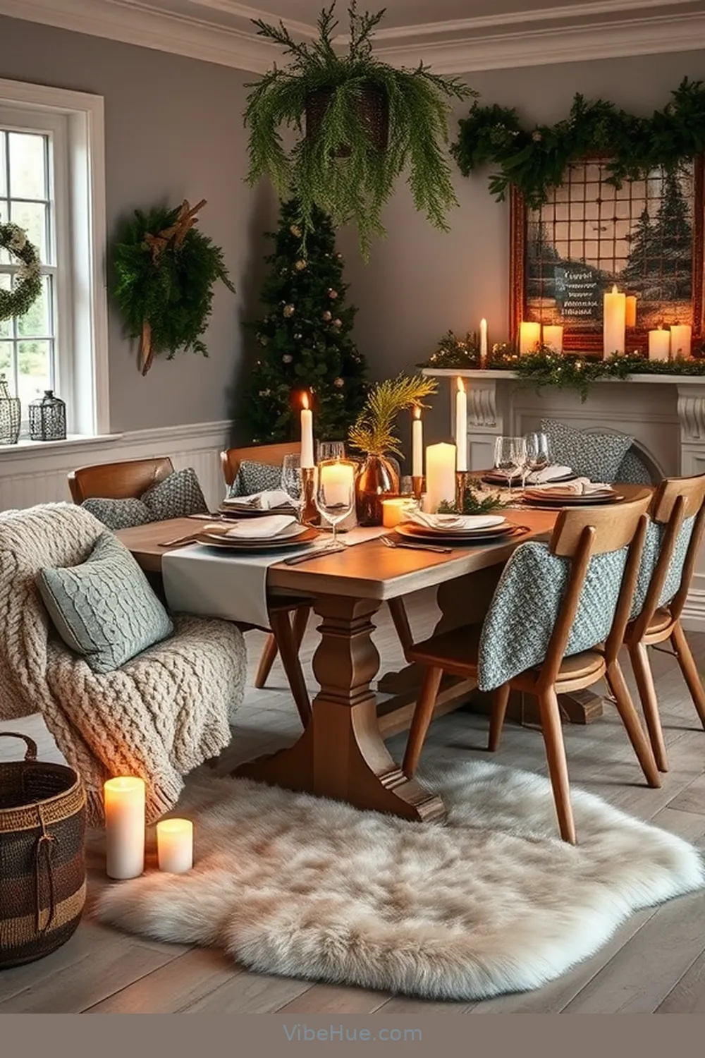 Create a Holiday Dining Room in Scandinavian Style 6 Add Cozy Textiles for Create a Holiday Dining Room in Scandinavian Style