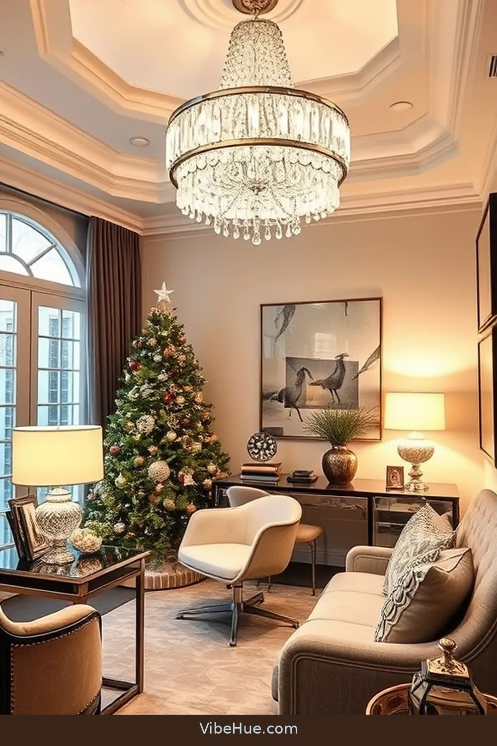 Lighting Options to Illuminate Your Space for Create a Holiday Home Office With Modern Glam Style