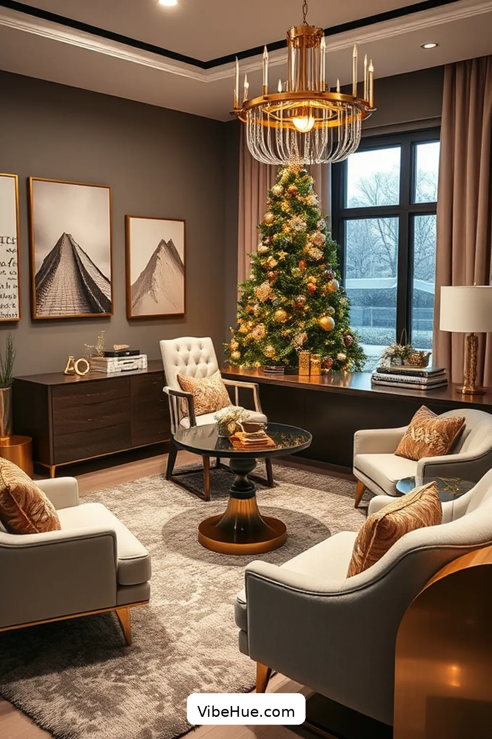 Selecting Modern Furniture for a Seamless Look for Create a Holiday Home Office With Modern Glam Style