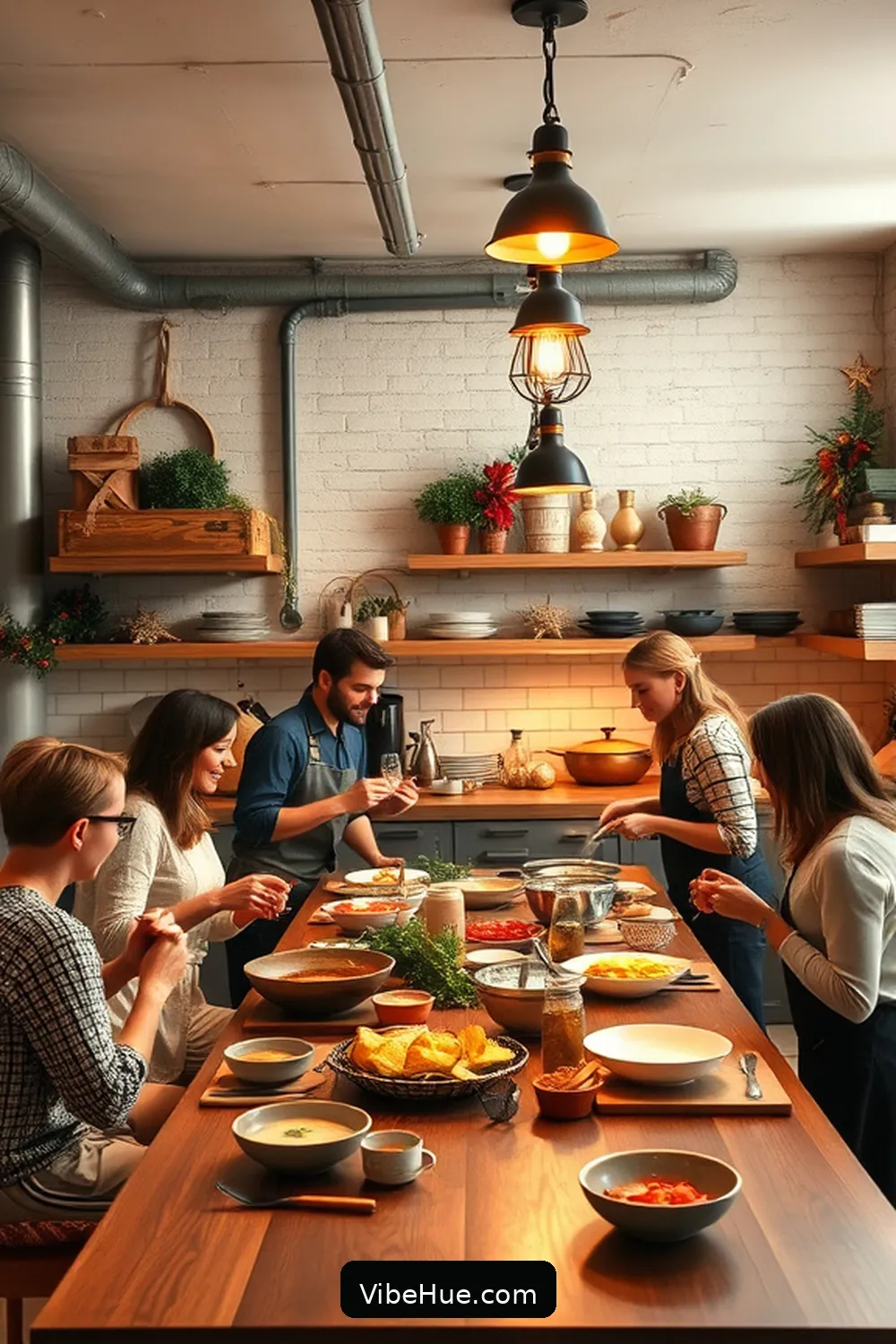 Creating a Cozy Atmosphere for Gatherings for Create a Holiday Kitchen With Industrial Style: Step-By-Step Guide