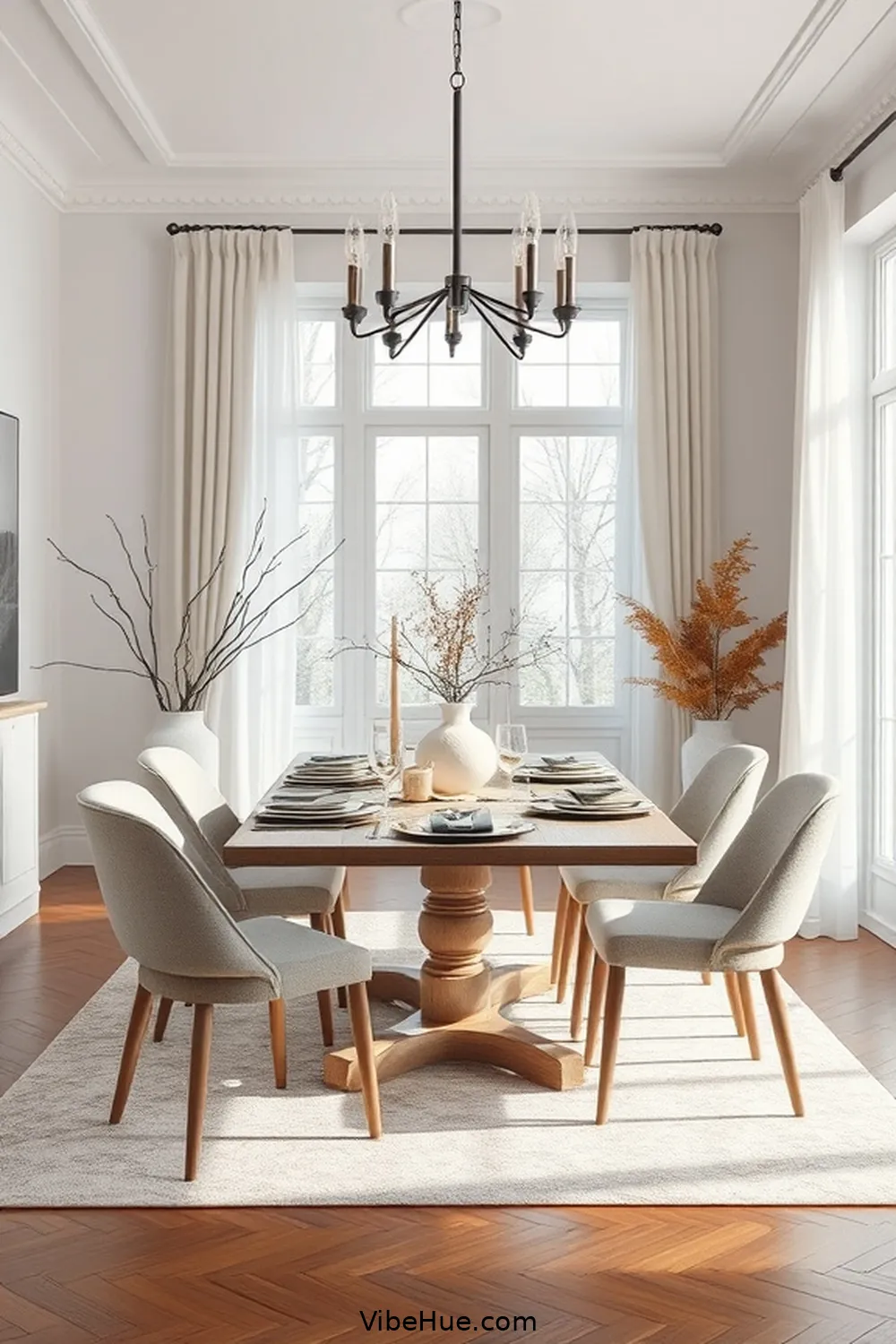 Create a Minimalist Winter Dining Room in Style 2 Embrace a Neutral Color Palette for Create a Minimalist Winter Dining Room in Style
