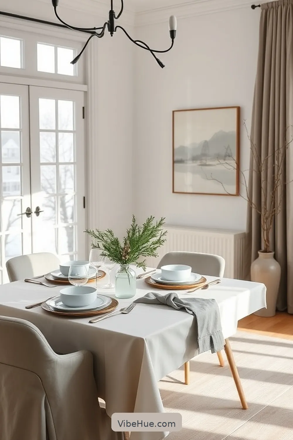 Create a Minimalist Winter Dining Room in Style 6 Keep Table Settings Simple for Create a Minimalist Winter Dining Room in Style