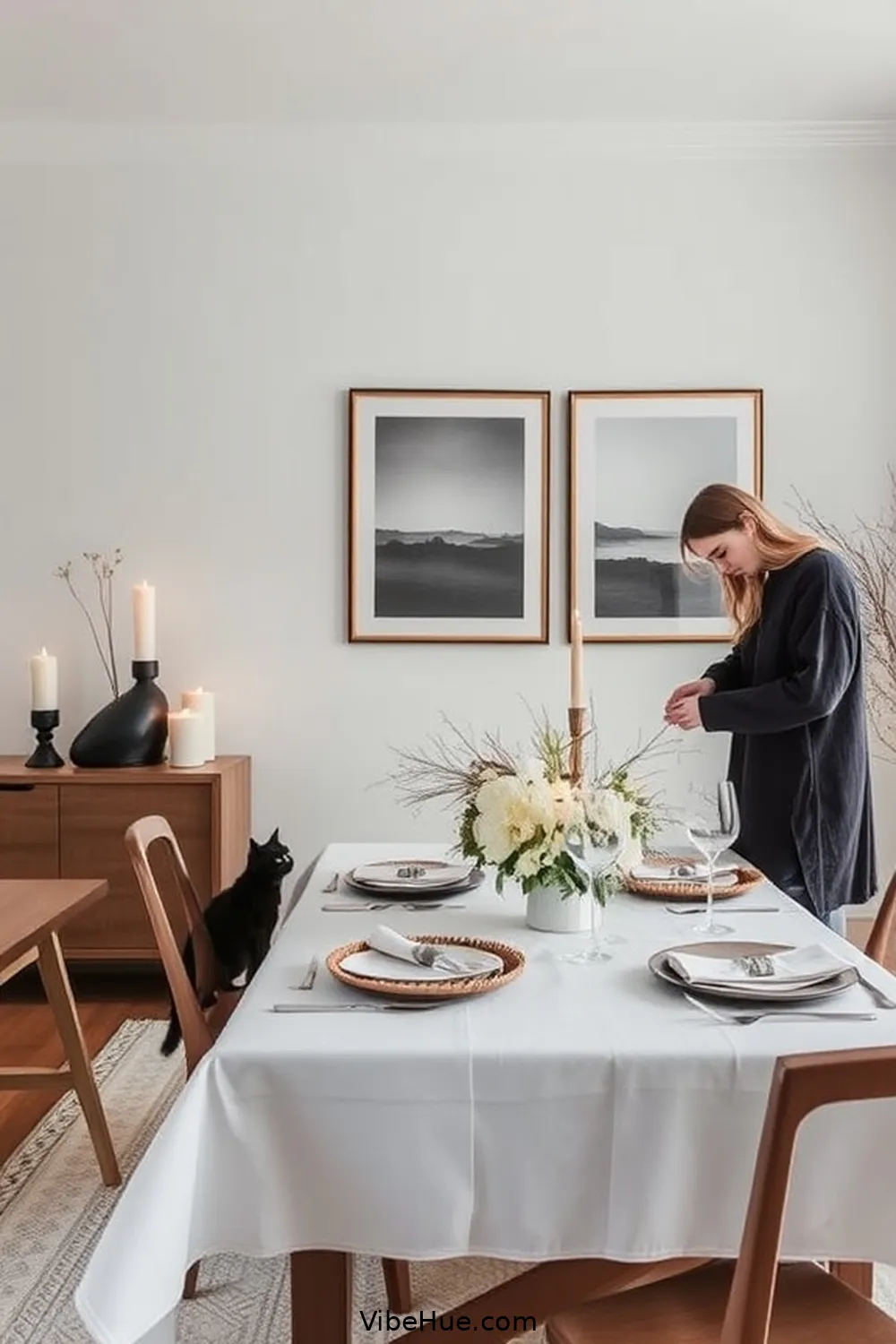 Create a Minimalist Winter Dining Room in Style 14 Personal Touches With Art for Create a Minimalist Winter Dining Room in Style