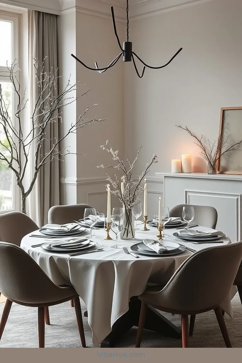 Create a Minimalist Winter Dining Room in Style 15 Use Subtle Winter Accents for Create a Minimalist Winter Dining Room in Style