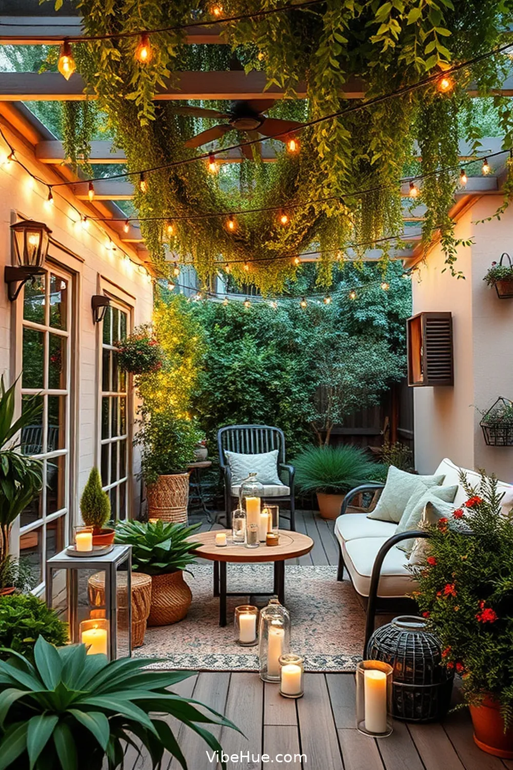 Create Cozy Lighting and Ambiance for Create a Scandinavian-Style Summer Outdoor Patio