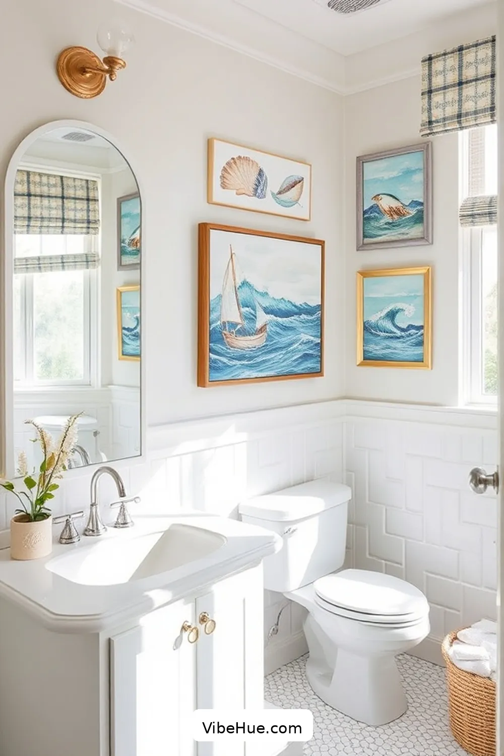 Create a Spring Bathroom With Coastal Style: a Guide 7 Add Coastal Artwork for Create a Spring Bathroom With Coastal Style: a Guide