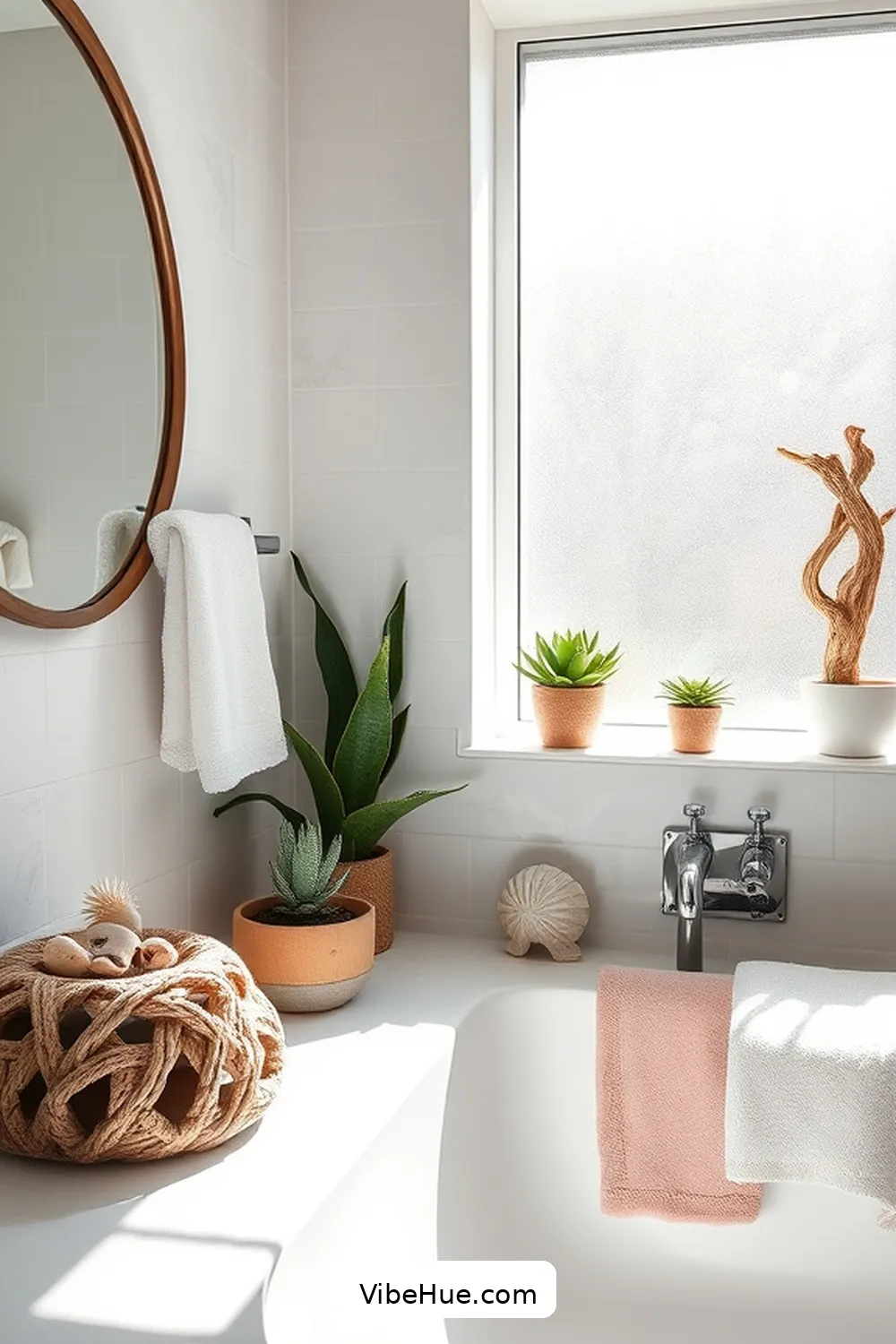 Create a Spring Bathroom With Coastal Style: a Guide 4 Incorporate Natural Elements for Create a Spring Bathroom With Coastal Style: a Guide