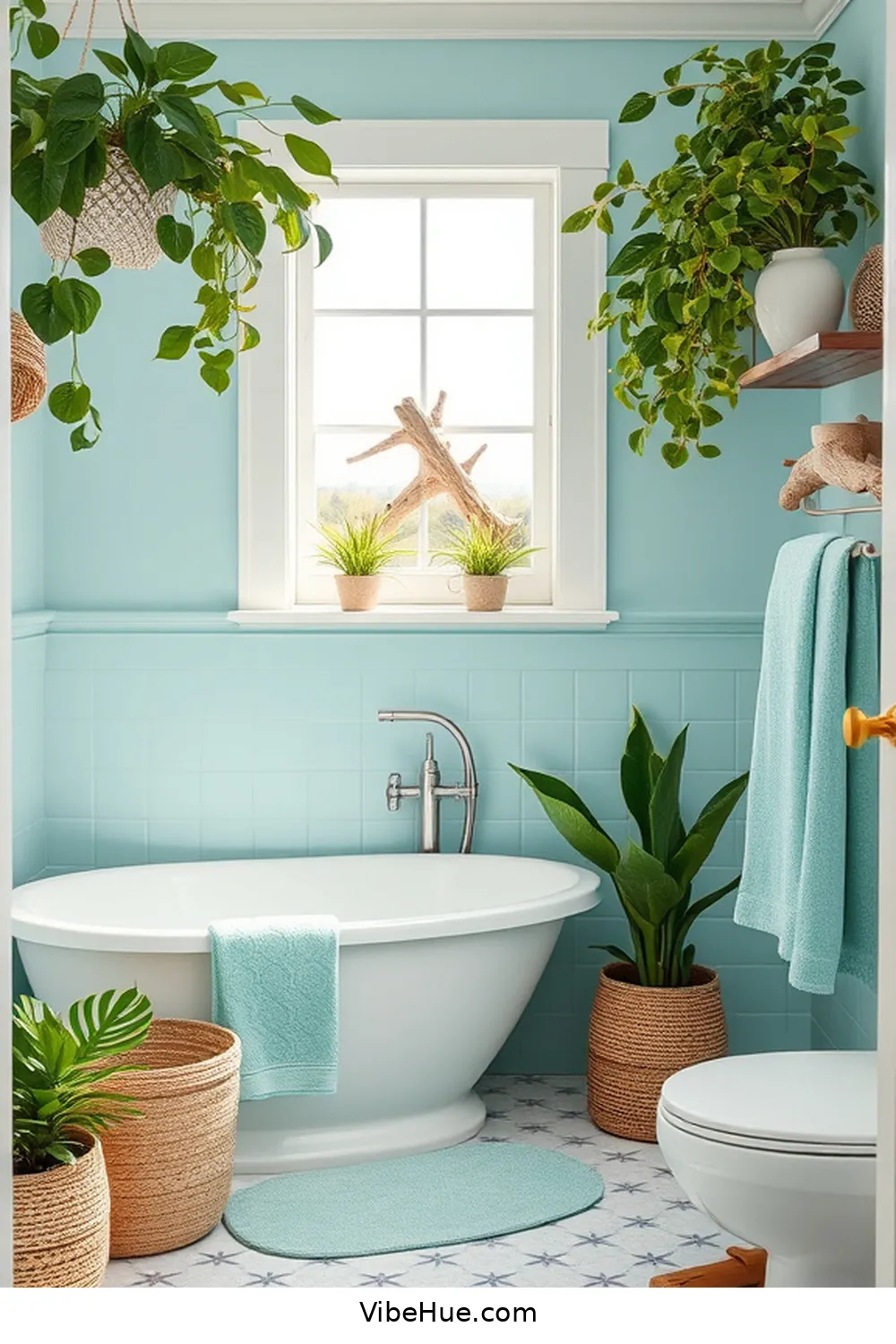 Create a Spring Bathroom With Coastal Style: a Guide 11 Incorporate Plants for a Lively Touch for Create a Spring Bathroom With Coastal Style: a Guide
