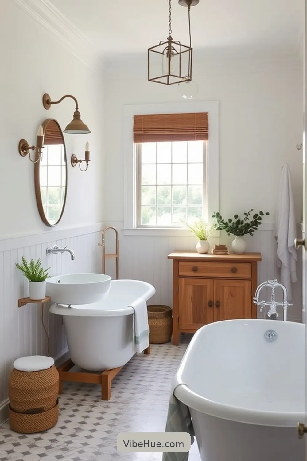 Create a Spring Bathroom in Modern Farmhouse Style 4 Add Functional Farmhouse Fixtures for Create a Spring Bathroom in Modern Farmhouse Style
