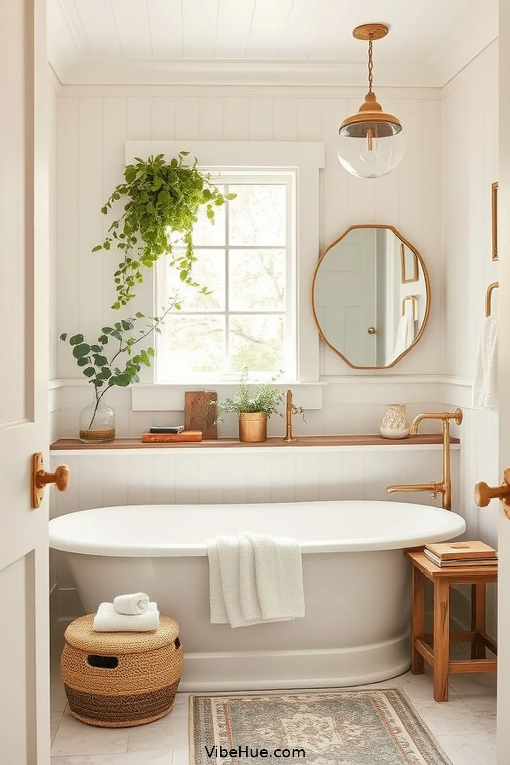 Create a Spring Bathroom in Modern Farmhouse Style 2 Embrace a Neutral Color Palette for Create a Spring Bathroom in Modern Farmhouse Style