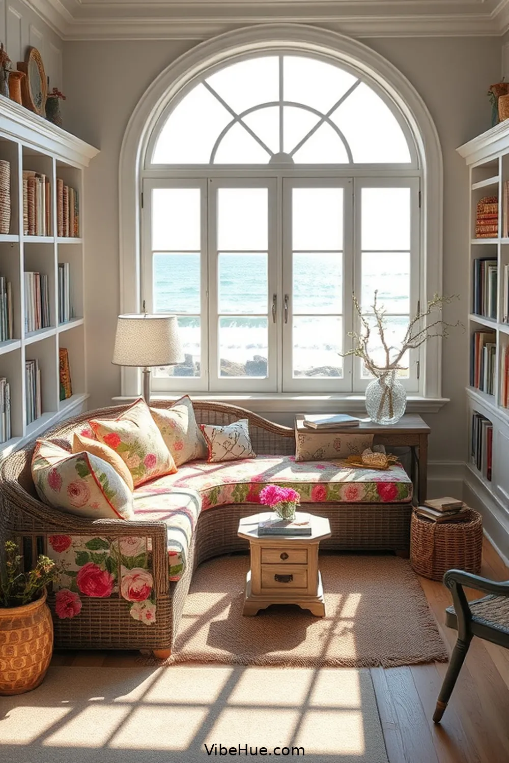 Create a Spring Coastal Style Library 6 Create Comfortable Seating Options for Create a Spring Coastal Style Library
