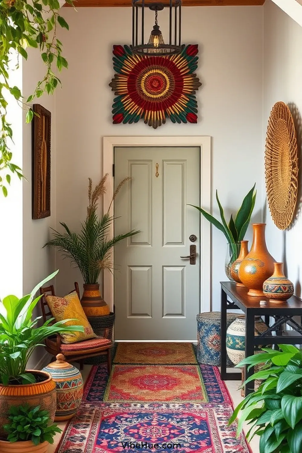 Create a Spring Entryway in Bohemian Style 4 Choose Artisan Decor for Create a Spring Entryway in Bohemian Style