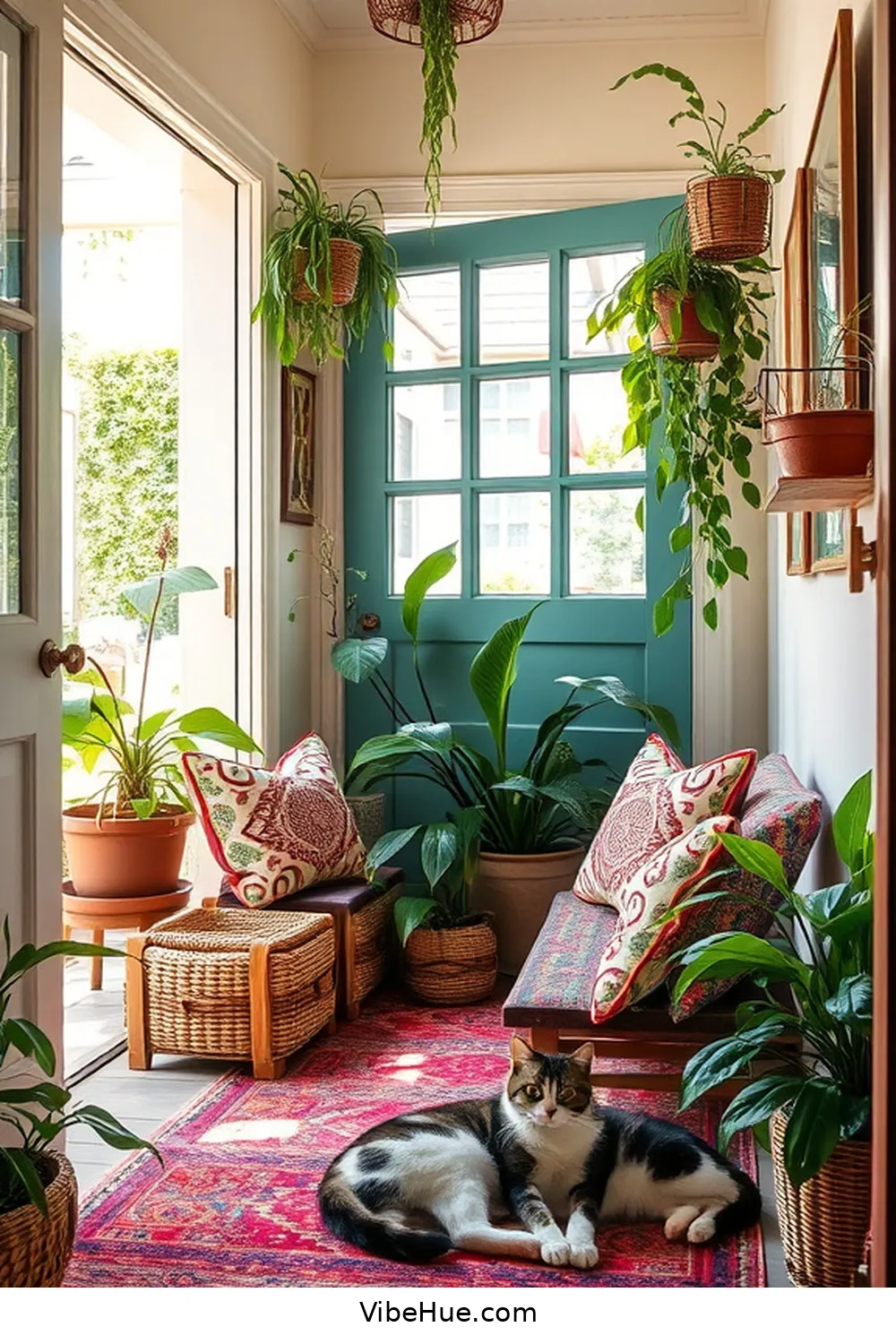Create a Spring Entryway in Bohemian Style 7 Create a Cozy Seating Area for Create a Spring Entryway in Bohemian Style