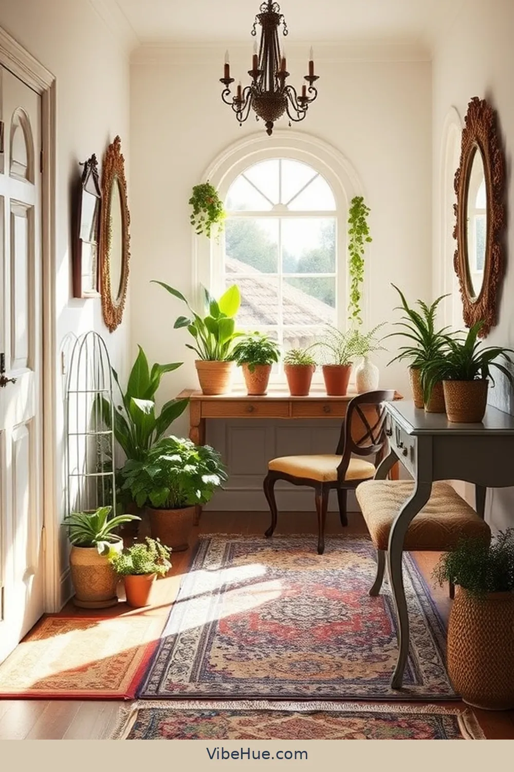 Create a Spring Entryway in Bohemian Style 8 Use Vintage Finds for Create a Spring Entryway in Bohemian Style